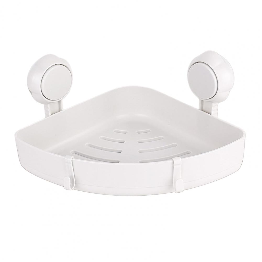 

Corner Storage Rack for Bathroom Suction Cup Corner Shower Caddy Durable Suction Cup Corner Shower Storage Rack Set for Bathroom білий