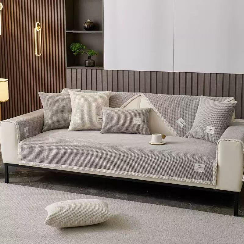 Sofa Cushion Anti Slip Cover Luxury Sofa Throw Versatile Seat Pad For Autumn Winter All Season Use Cozy Sofa Mat