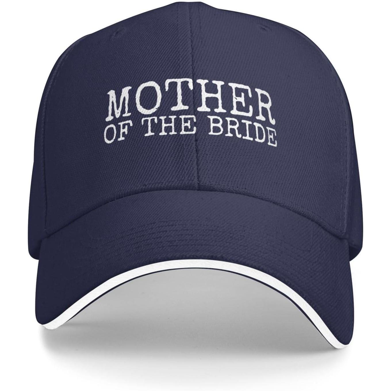 Mother of The Bride Baseball Cap Polyester Casual Sun Protection Gift Baseball Hat Adult Adjustable