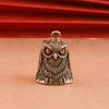 Artistic Owl Shape Metal Windchimes Bells Antique Keychain Pendant Elegant Bag Good Luck Ornament Craft Decors Gift