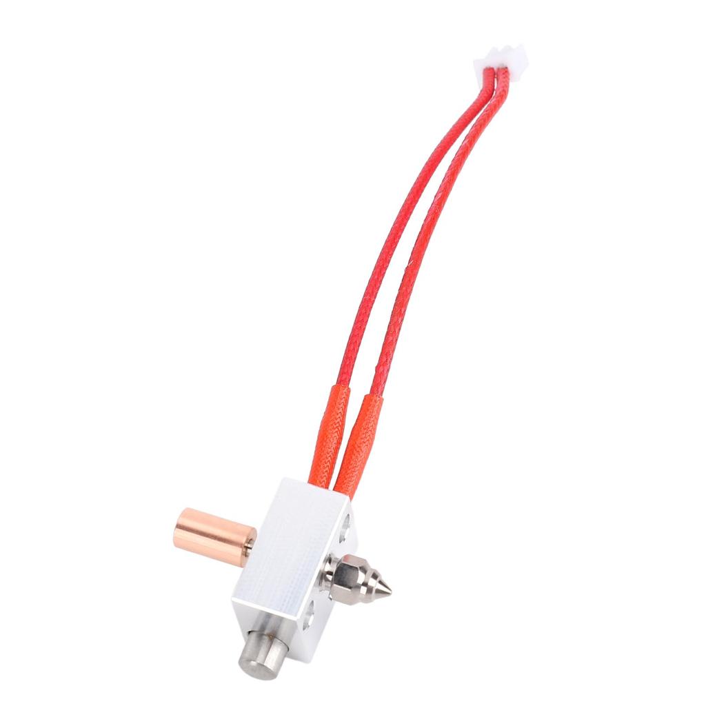 Oppgradert Ekstruder-sett 24V 40W Varmeelement Aluminium Varmeblokk Kobberbelagt Dyse Bimetall Varmebryter