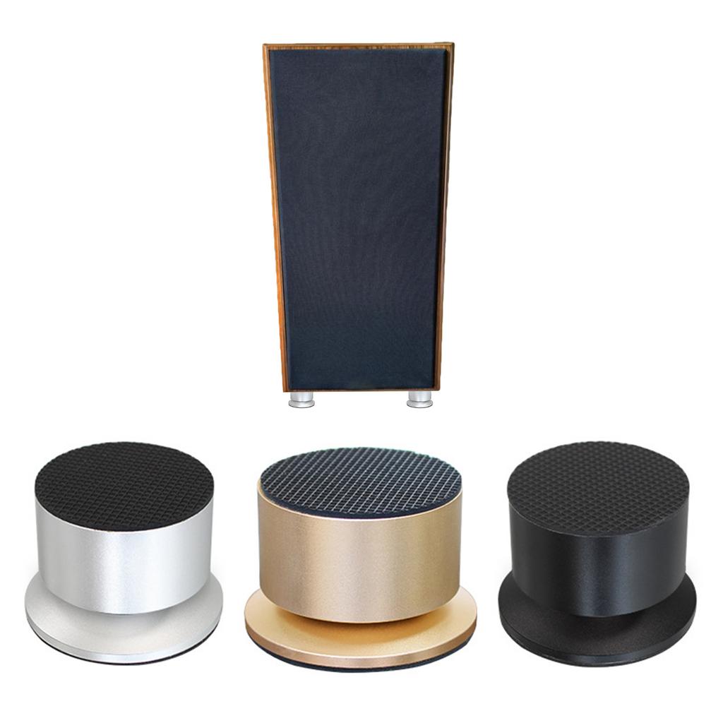Universal Spring Loaded AntiVibration Pad for Speakers Aluminum Construction NonSlip Rubber Base