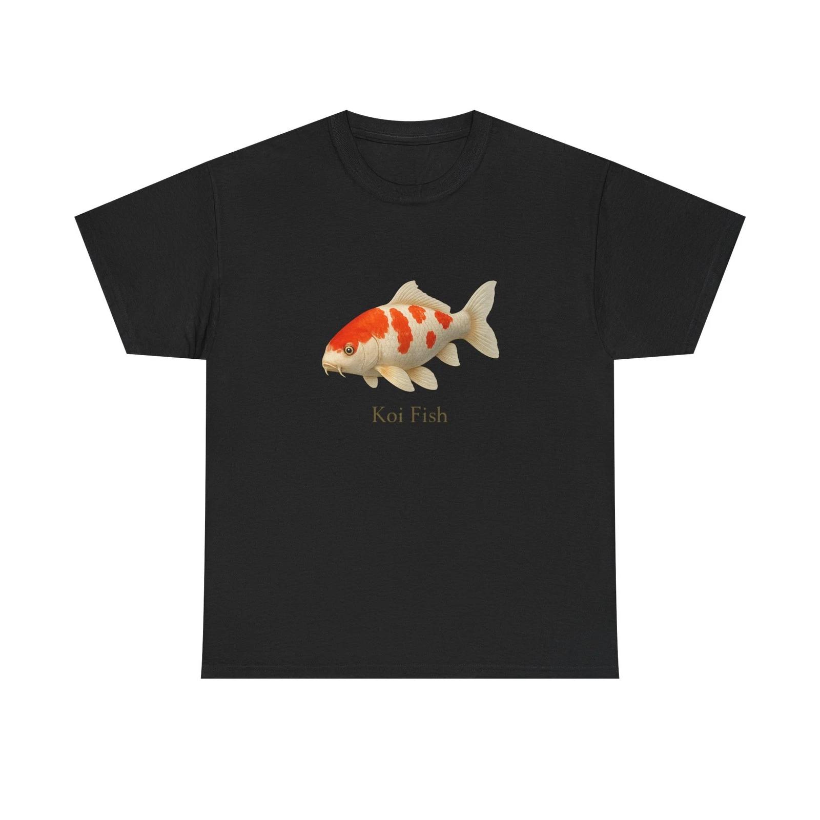 Unisex Adult T Shirt Koi Fish Japanese Pond Art 3XL