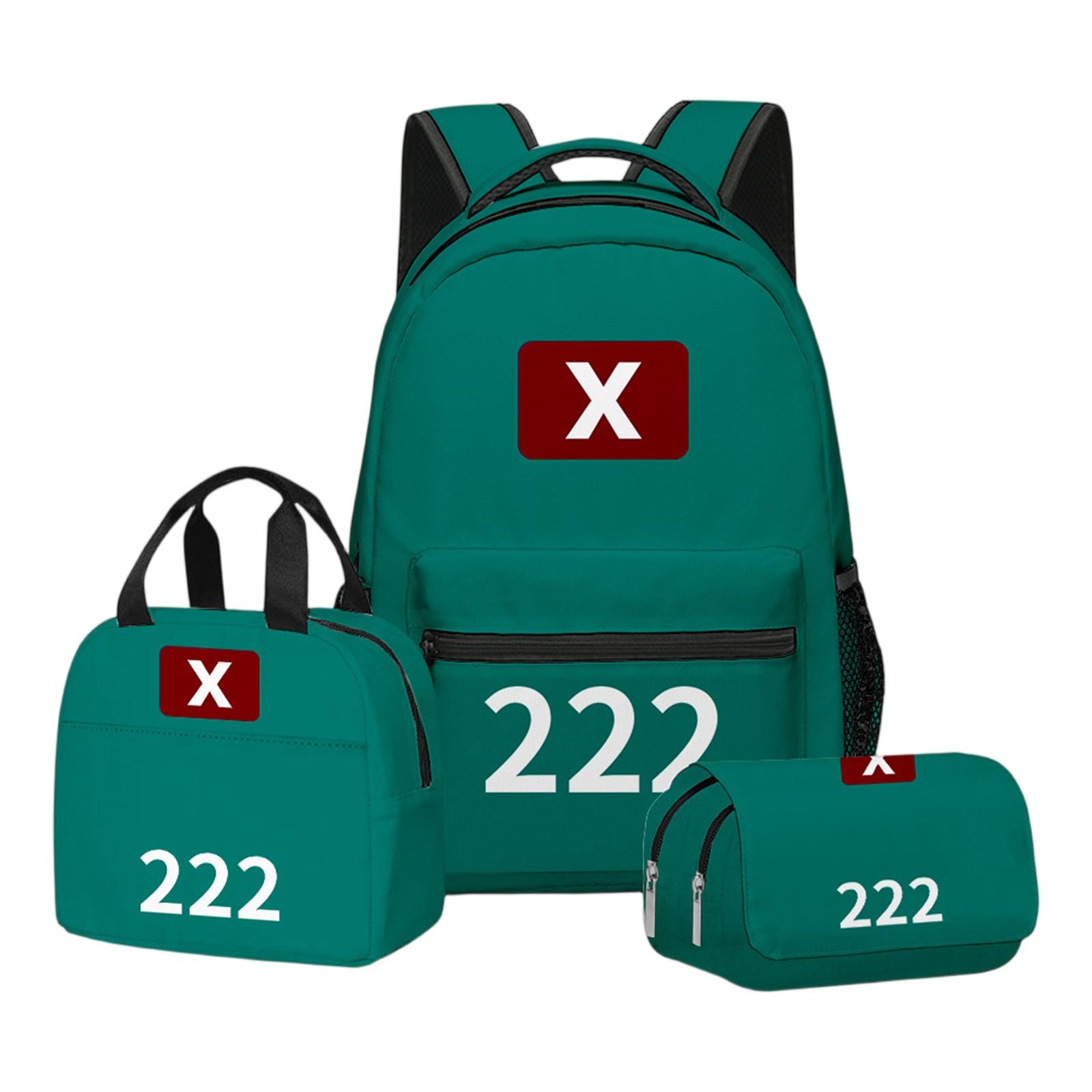 

Cartoon Printing Casual Shoulder Bag Junior High School Students Large Capacity Backpacks One Size