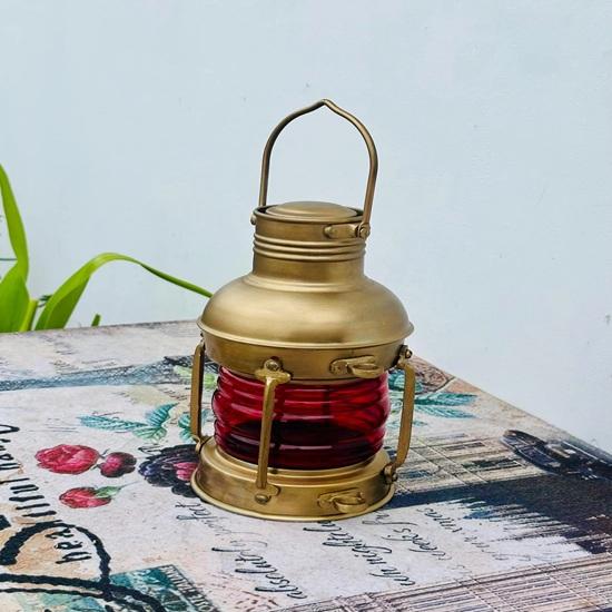 Handmade Burner Oil Lantern, Ship Lantern, Maritime Anchor Lantern, Nautical Oil Lamp, Home Decor Gift
