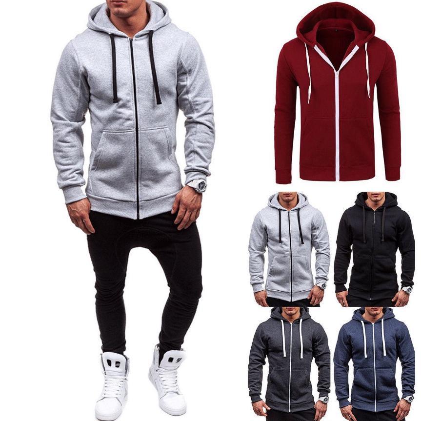 Men's Outwear Winter Hoodies Comfortable Warm Jumper Coat With Soft Material