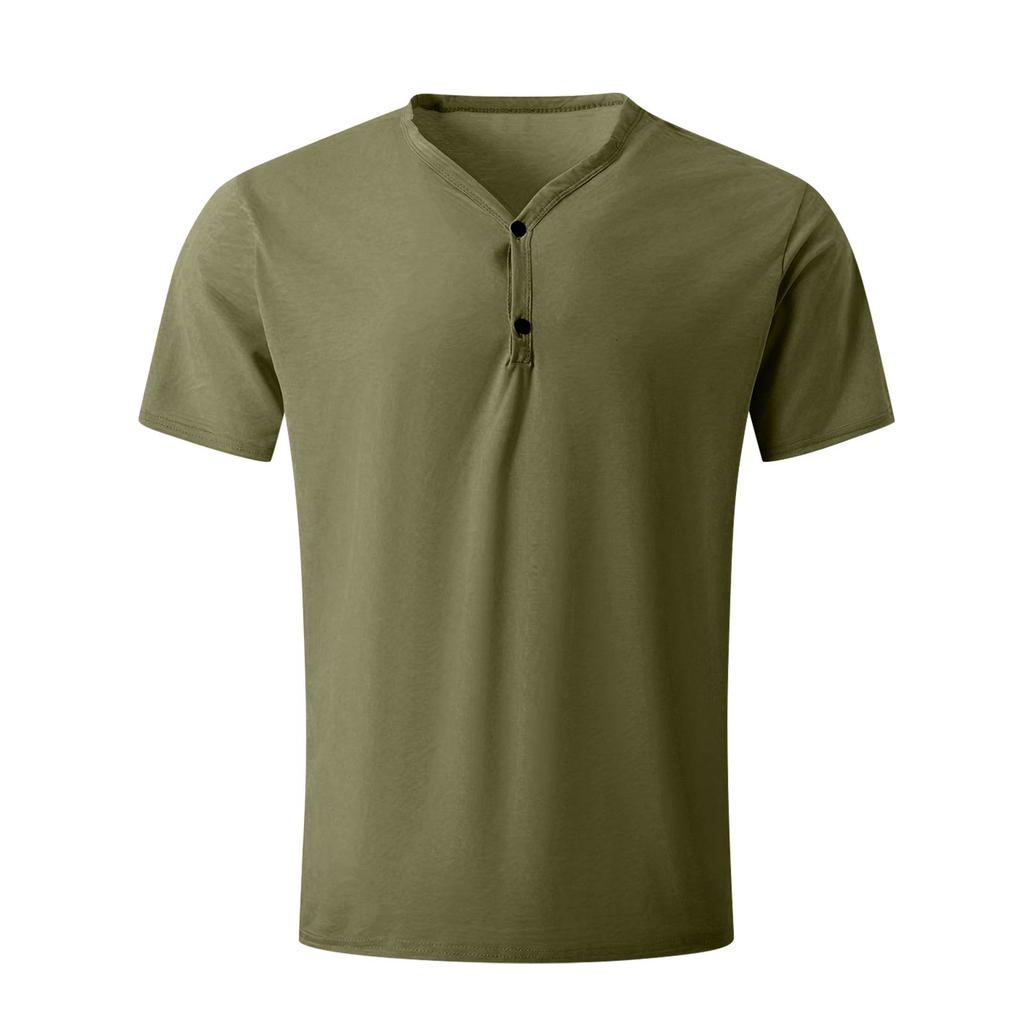 Men's New Lightweight Breathable Fashion V-neck Daily Basic Casual Sports T-shirt