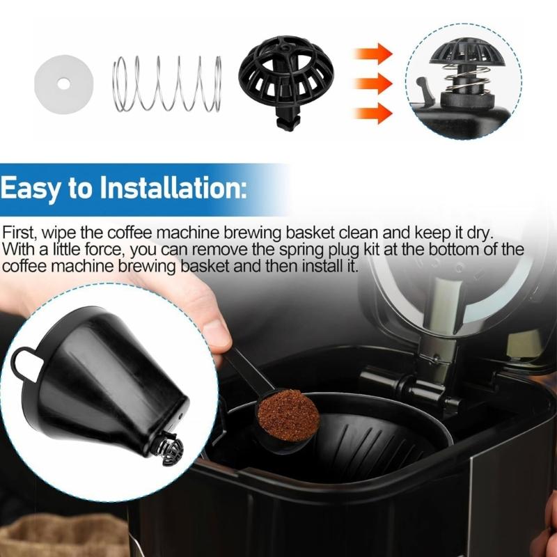 Vysoce účinné sady zarážek pro spařovací koš Kávovar Pružinová zarážka dna spařovacího koše pro DCC-1200