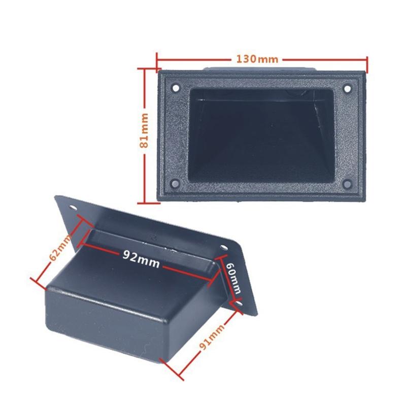 Convenient Recessed Speaker Handle Grasp Plastic Handle Grip Holder for Speaker Easy to Carry and Install Include Screws