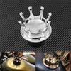 Motorcycle King Crown Style Gas Fuel Tank Cap Vented Right-hand Thread For Harley Sportster XL Touring Dyna Fat Bob FXDF Softail