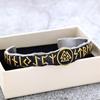 Nordic Viking Stainless Steel Rune Cuff Bracelet
