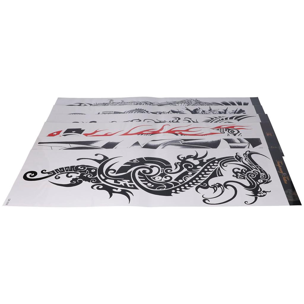 6 st Tillfälliga Tatueringar Klistermärken Vattentäta Hela Armen Tillfälliga Tatueringar för Armar och Ben