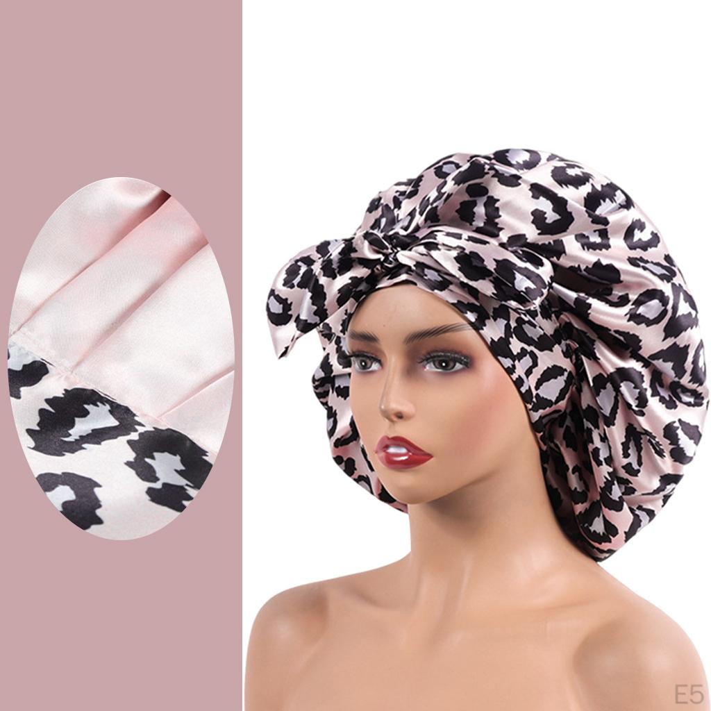 Satin Bonnet Sleep Hat, Cover for Hair Care, Hat Soft Night Sleeping
