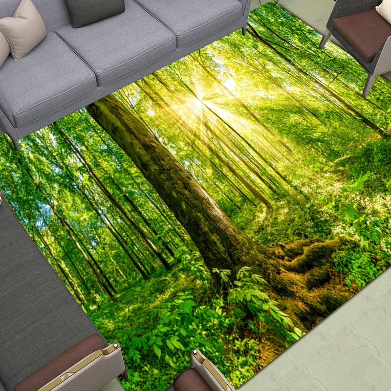 Forest Mountain River Landscape Carpets Bathroom Entrance Mat Kitchen Floor Living Room Corridor Rugs Home Decor Carpet