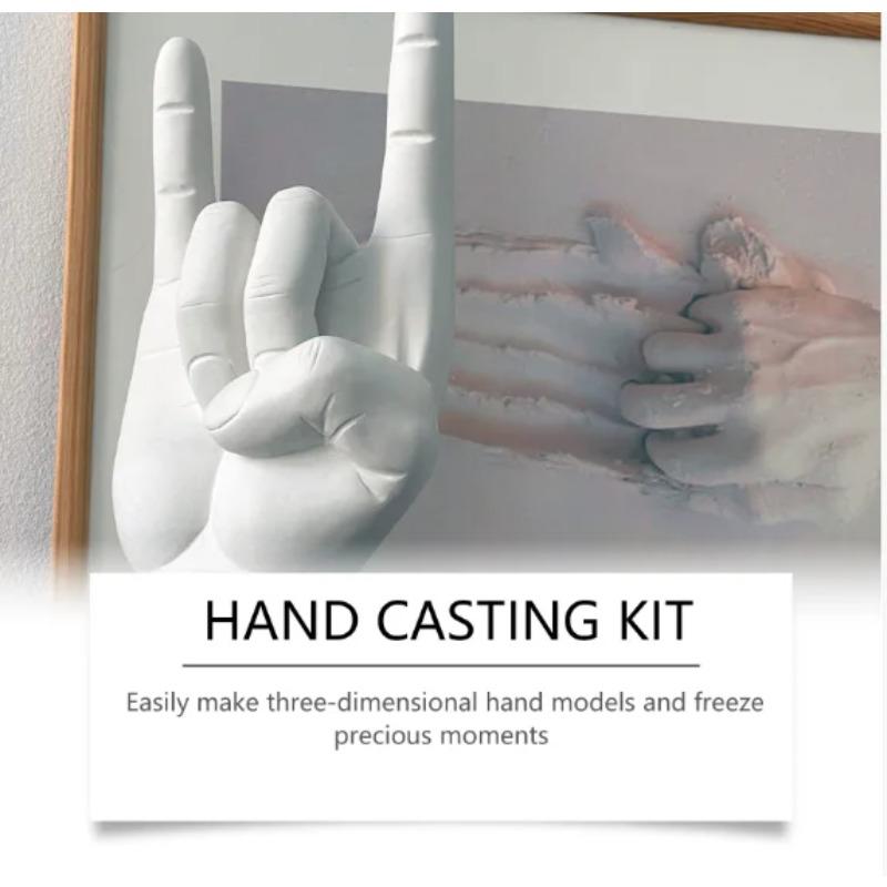 Paar Handgefertigte Gussform Skulptur Zubehör Handform-Set Für Paare DIY Handabdruck Skulptur Statue Werkzeug Zubehör