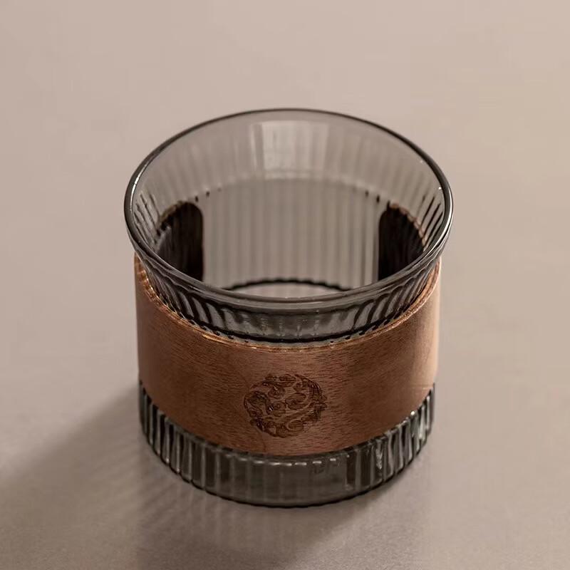 Striped Heat-Resistant Glass Teapot & Brewing Set