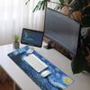 Starry Night Mice Mat Van Gogh Desk Pad 31.4 X 11.8 Inch Mouse Pad  Office