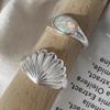 Muschelopal Stein Armreifringe Für Damen Mädchen 2024 Neuer Trend Mode Personalisierter Vintage Schmuck Damen Geschenke Party anillos mujer