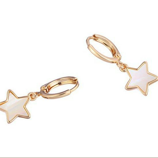 

Trendy Korean Minimalist Star Ear Cuff & Stud Earrings