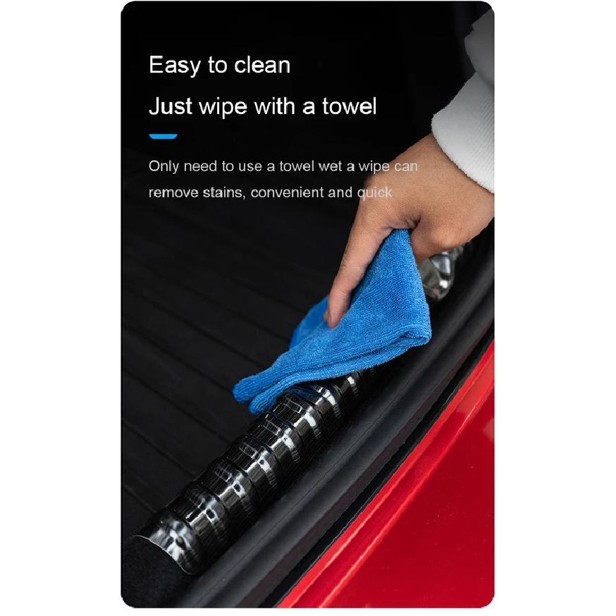 For Tesla Model 3 2024 Highland Trunk Guard Plate Threshold Strip Pedal Tailgate Anti-cutting Rubbing Pad Car Rear Sill Cover