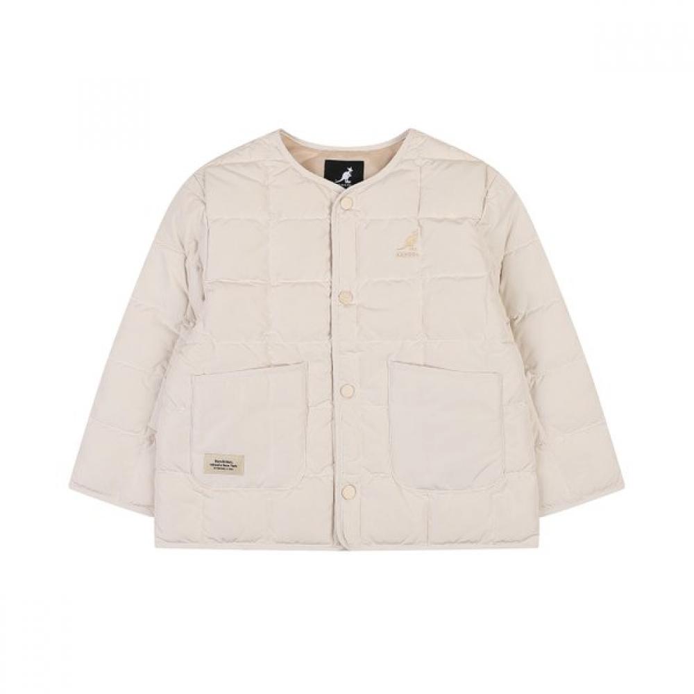 Kangol Kids Light Down Jumper Rd 0001 Ivory aRdcdj00010iv Ivory/120