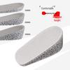 Invisible Boost Height Insoles for Men & Women: Soft, Half-Height, Sports Shock Absorption, Popcorn Cushioning