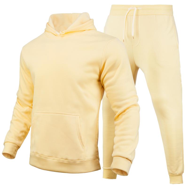 Fleece Lässiger Kapuzenpullover Unifarbener Pullover Sportanzug