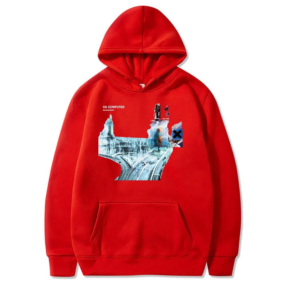 New Radiohead Ok Computer Cd Lp Vinyl Poster In Rainbows Thom Yorke Fashion New Style Popular Classic Hoodies Couple Streetwear