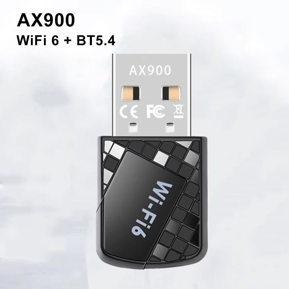 900Mbps USB Network Card WiFi 6 Wireless WiFi Receiver Bluetooth 5.4 Adapter Wireless Network
