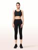 Yvette Sports High Plus Patterned Integrated Size L Black Women's Non-Slip Bra, Front-Opening, Support, Sizes, Mesh, Sweat-Wicking, Quick-Drying,