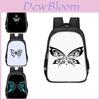 Spacious Butterfly Backpack For Kids Lightweight Oxford Cloth School Bag Unisex Design