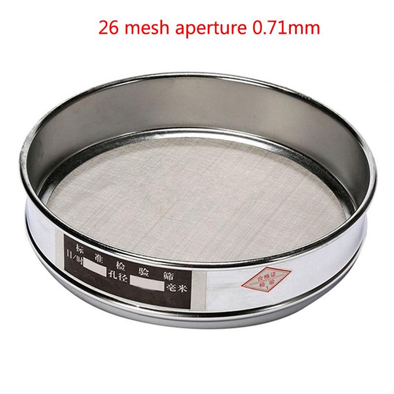 Standard/304 Stainless Steel Mesh/sample Sieves 10-100 Mesh 2-0.15mm Aperture Stainless Steel Lab Standard Test Sieve 20cm 1pcs