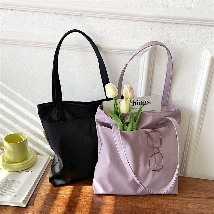 Stylish Canvas Tote Bag 2021 New Design For College Students With Sweet Fresh Style