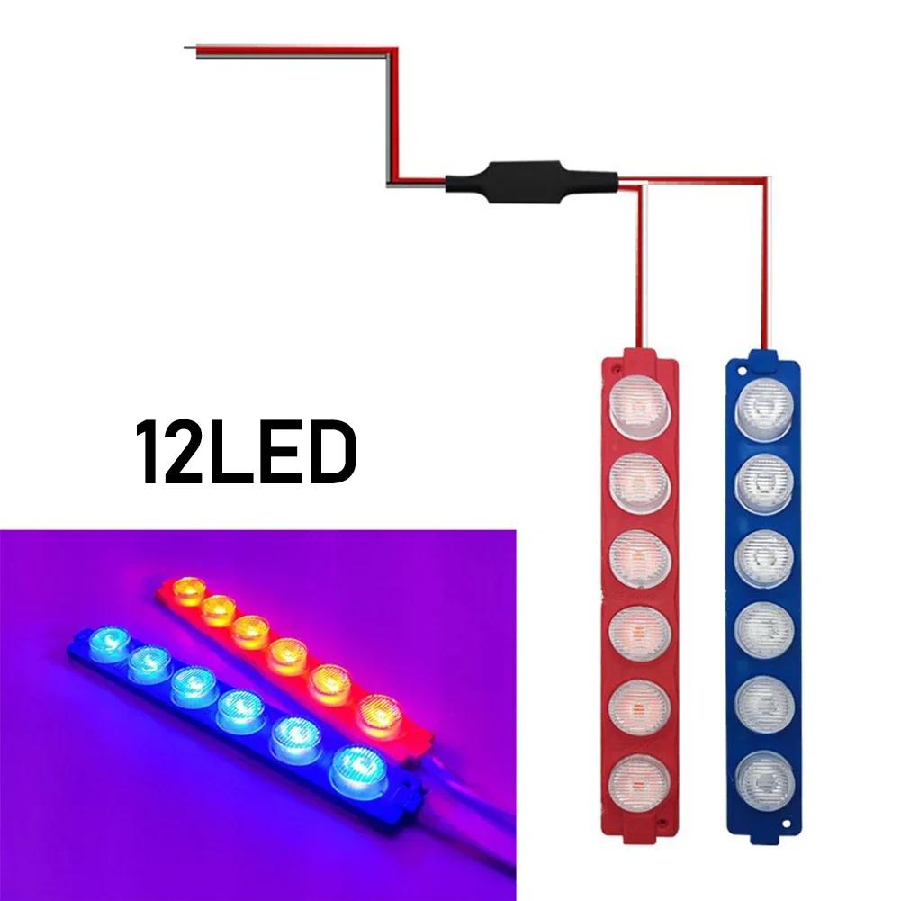 2 Stücke 6/12LED Strobe Warnung Blinkt Grille Warnen Notfall Licht Für Auto Lkw Atmosphäre Lichter Für Auto Motorrad led Licht