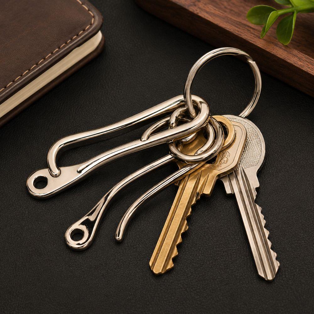 Retro Bronze Keychain Horseshoe Style Hook Buckles Portable Belt Clip Luggage Accessories