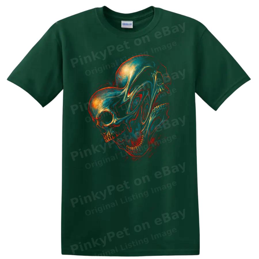Skull Art T Shirt Dark Urban Graphic Tee for Streetwear Lovers