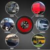 2PCS Round Car Truck LED Tail Light Trailer Rear Taillights Side Marker Warning Lights Turn signal Stop Brake Light for Lorry