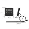 Digital Instant Read Meat Long Probe Backlight for barbecue Turkey Chicken Espresso Cappuccino