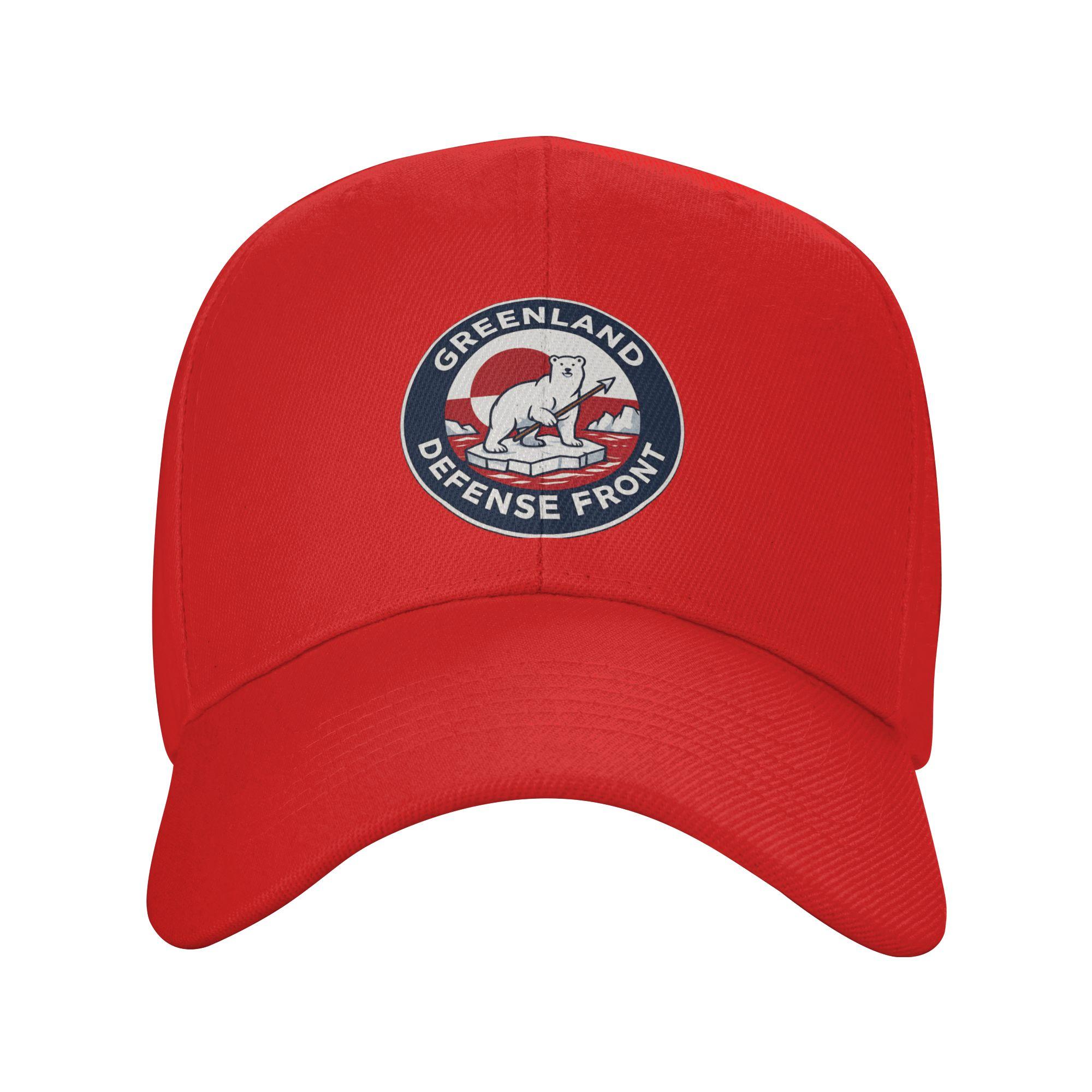 

Greenland Deffnse Front Baseball Cap Hunting Camping Sun-Proof Hip Hop Hats Unisex-Teens Streetwear Custom DIY Baseball Caps One Size
