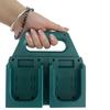 Durable Plastic Battery Holder For 18V Lithium Batteries Secure Storage Organizer For 4/6 Cells Space Saving Tool Accessory