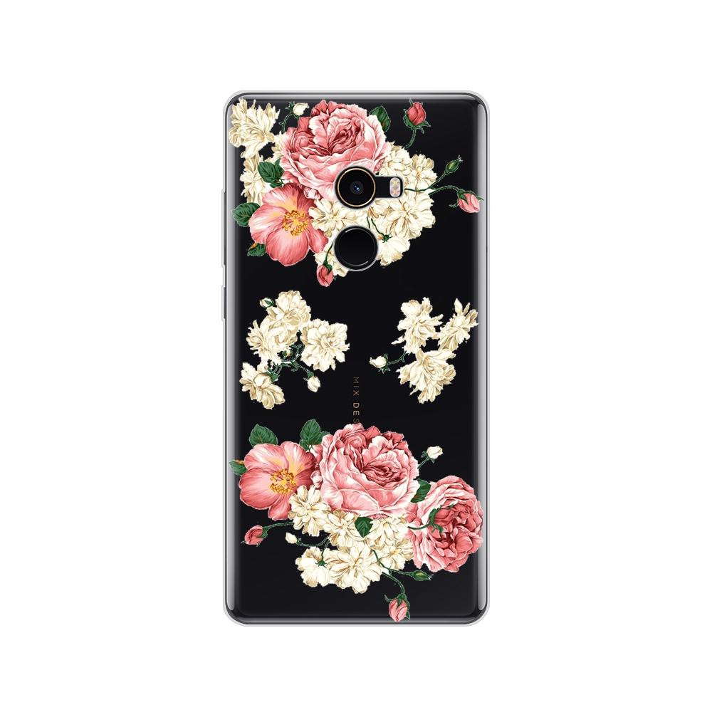 Pouzdro pro Xiaomi Mix 2 Soft Silicon TPU Pouzdro pro Xiaomi Mi Mix 2 Mix2 Zadní kryt Ochranný zadní kryt Transparentní Coque Shell