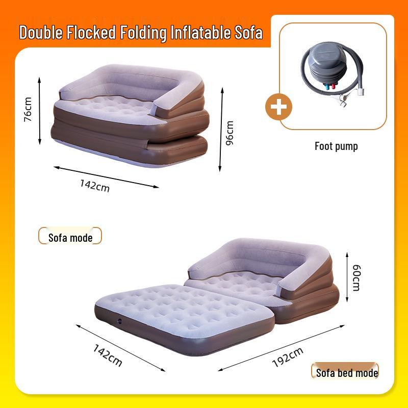 Canapé-lit Gonflable Portable d'Extérieur et Coussin d'Air de Camping