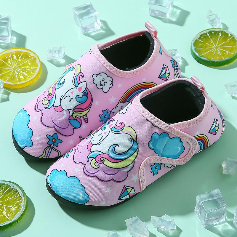 Children's Beach Shoes Diving Snorkeling Swimming Shoes Wading River Non-slip Bottom Seaside Skin Shoes Socks Water Park Shoes