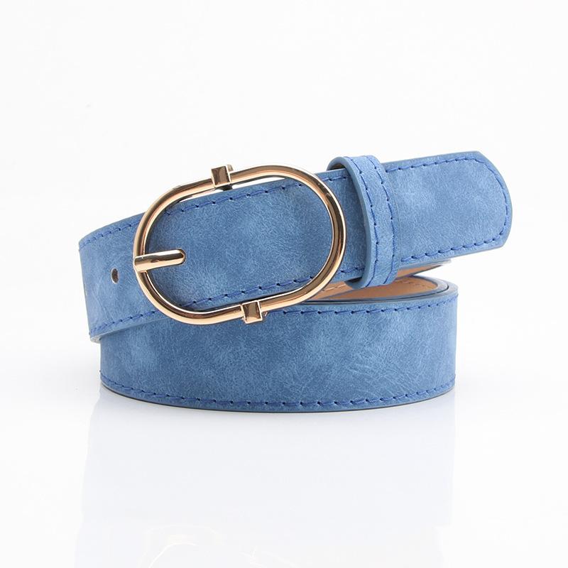 Female Belt, Alloy Pin Buckle, Soft and Comfortable Jeans Belt, Girls' Clothing Matching Belt