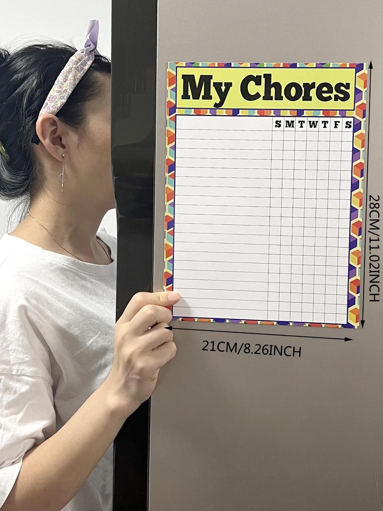 Magnetischer Abwischbarer Wochen- Monatsplaner & Memo-Aufkleber Whiteboard für Kühlschrank