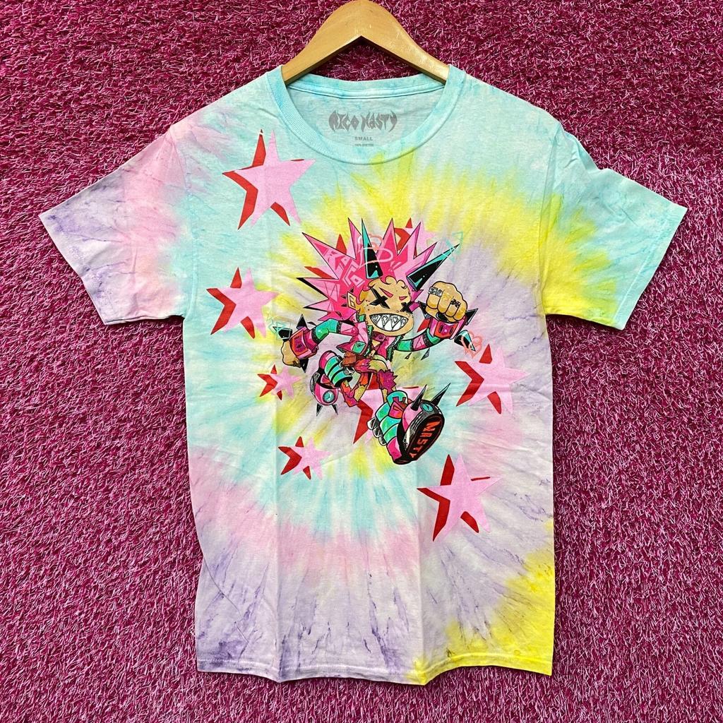 Rap Tees Rico Nasty Time Flies Animated Souncloud Rap Tie Dye size Small