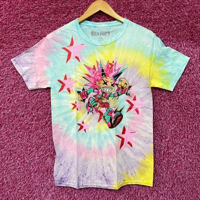 Rap Tees Rico Nasty Time Flies Animated Souncloud Rap Tie Dye Size Small