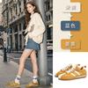 Leather retro German training shoes women's 2025 autumn new shoes women's shoes versatile flat-soled sports shoes casual Forrest Gump shoes