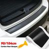 90cm Car Rear Trunk Guard Plate Sticker 3D Carbon Fiber Film Rear Bumper Trim Anti-Kicked Scratch Protection Sticker Strip Amagi