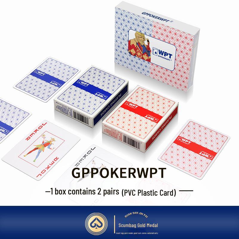 WPT American Texas Hold em Large Print Waterproof Plastic Poker Cards